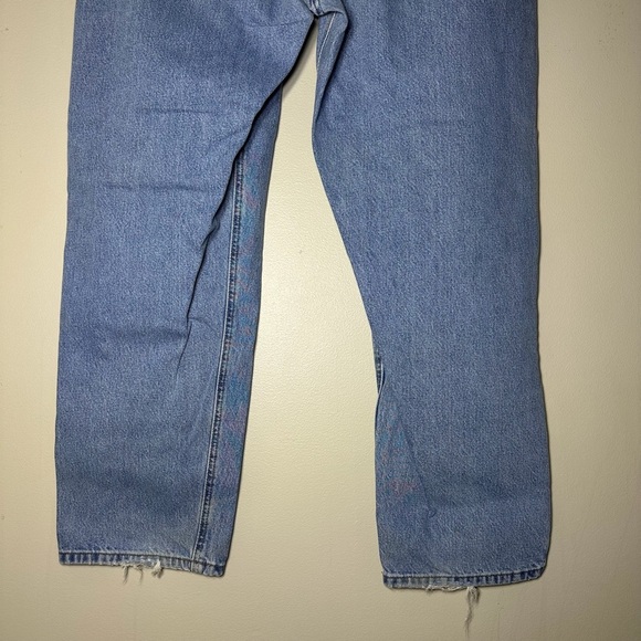 Carhartt Men's Relaxed Fit Straight Leg Flat Front Blue Denim Jeans 44X32 - Picture 10 of 11